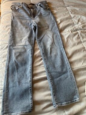 Quince Size 28 Stretch High Rise Straight Jeans